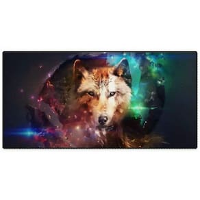 Mouse Pad Gamer Grande Exbom 70 X 35 - Lobo