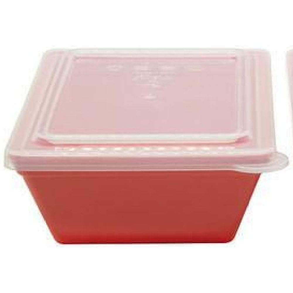 Kit Travessas Stillo P Com Tampa Vemplast 2 Un Coral