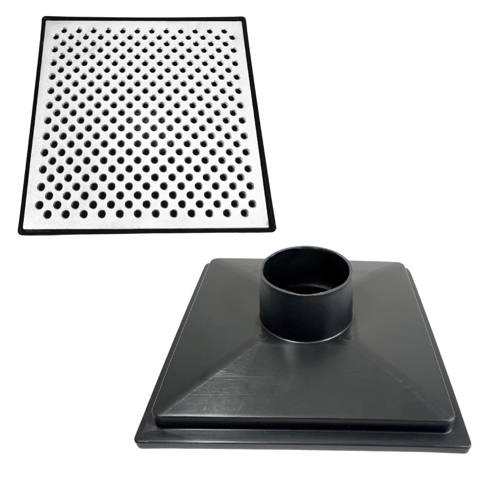 Ralo 30x30 Alumínio Perfurado Saída de 100mm Anti Cheiro