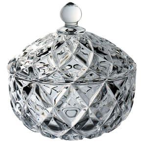 POTICHE DECORATIVO REDONDO BOMBONIERE HOME&CO ECO CRYSTAL 17x17x17cm TRANSPARENTE