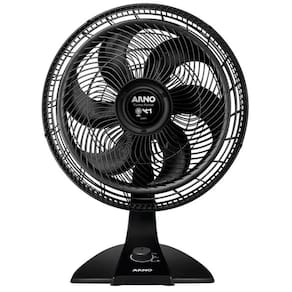 Ventilador De Mesa 2 Em 1 Turbo Force Vf42 Arno 40cm Com 6 Pás 127v Preto