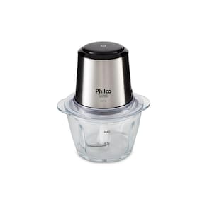 Processador De Alimentos Philco Inox Glass PPS01I 350w Inox 127V