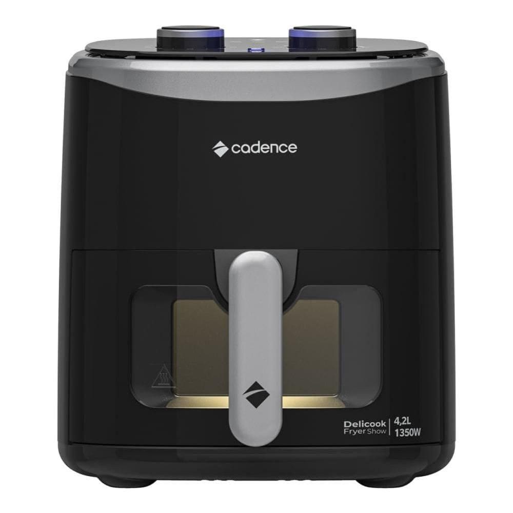 Fritadeira Sem Óleo 4,2L Cadence com Visor Delicook Fryer Show 220V