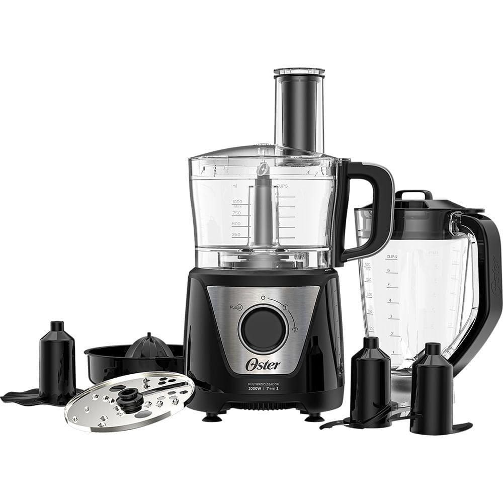 Multiprocessador De Alimentos 7 Em 1 220v Oster Preto