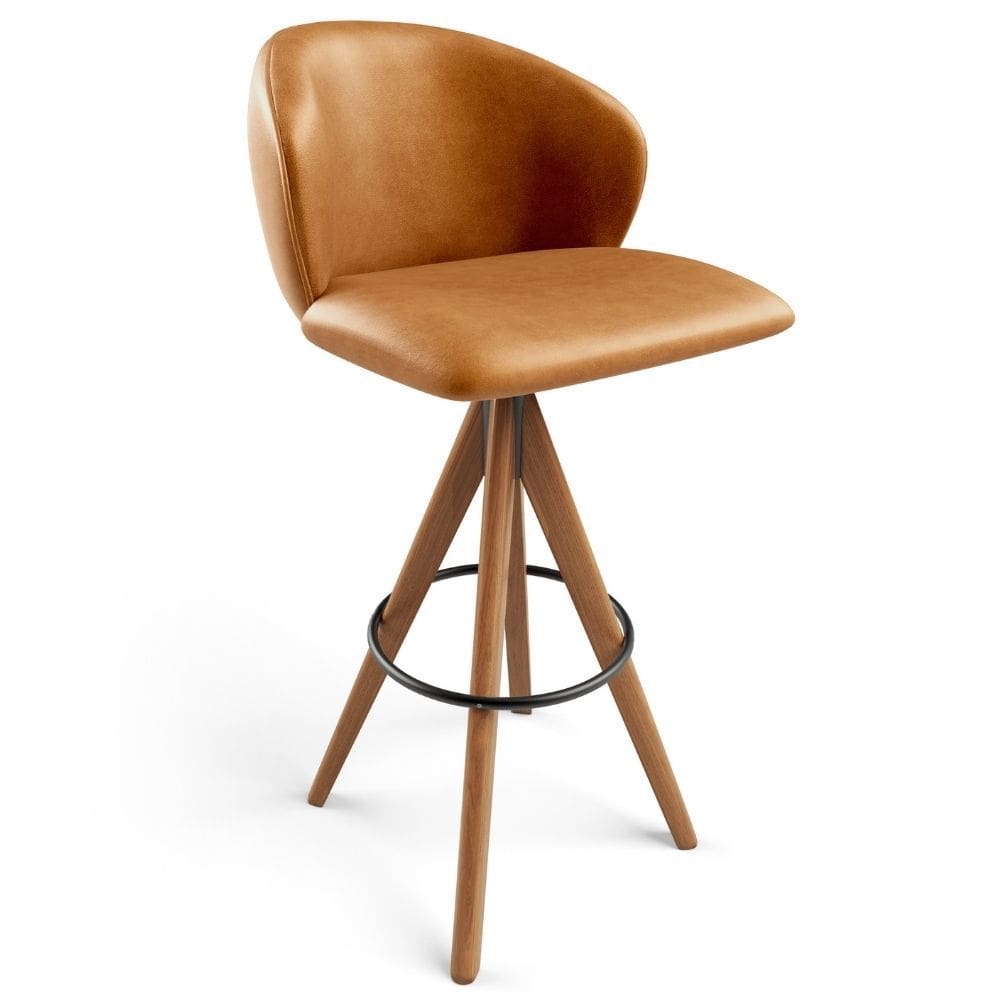 Banqueta Alta Bar Cozinha Sala de Jantar Bar Mia L02 Couríssimo Whisky - Lyam Decor