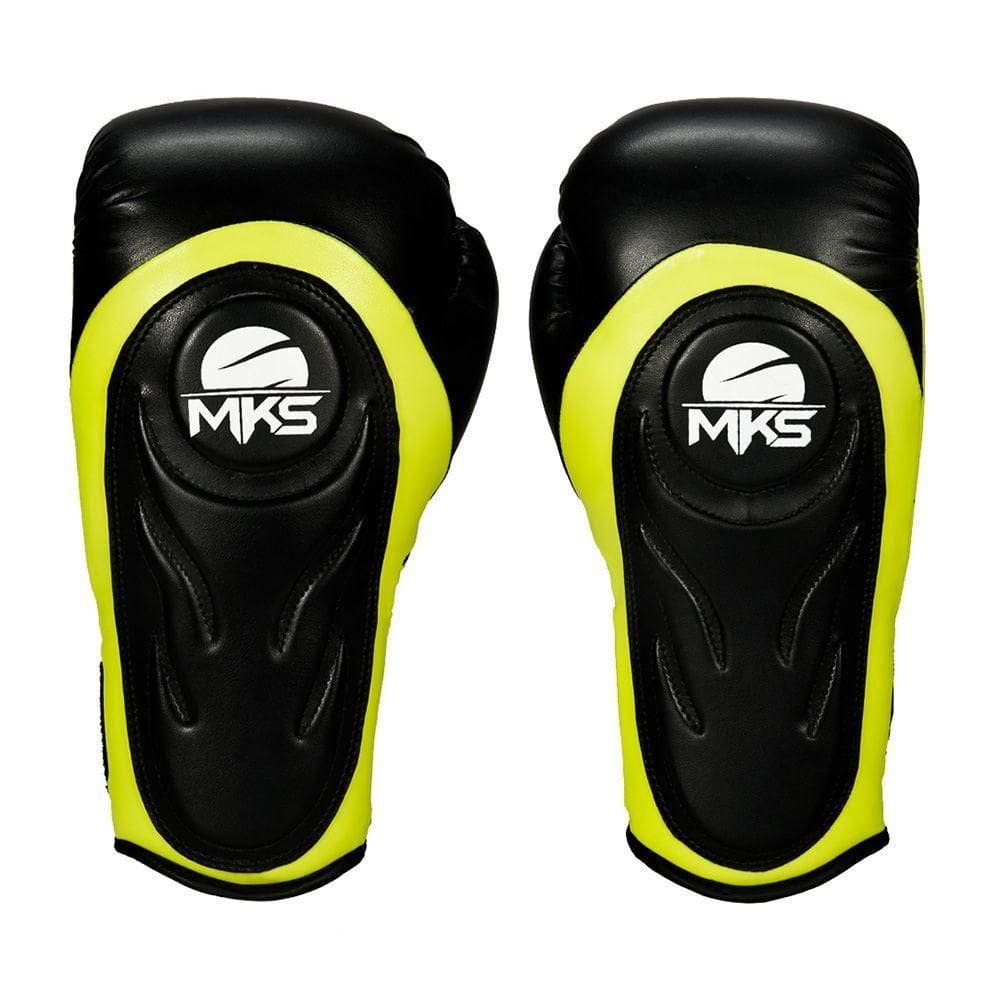 Luva De Boxe Mks Contender Neo Yellow Tamanho 10 Oz