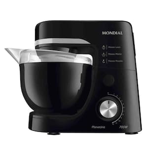 Batedeira Planetária Mondial Preta 700w Bp-03-b 12 Velocidad Preto 60hz 110v