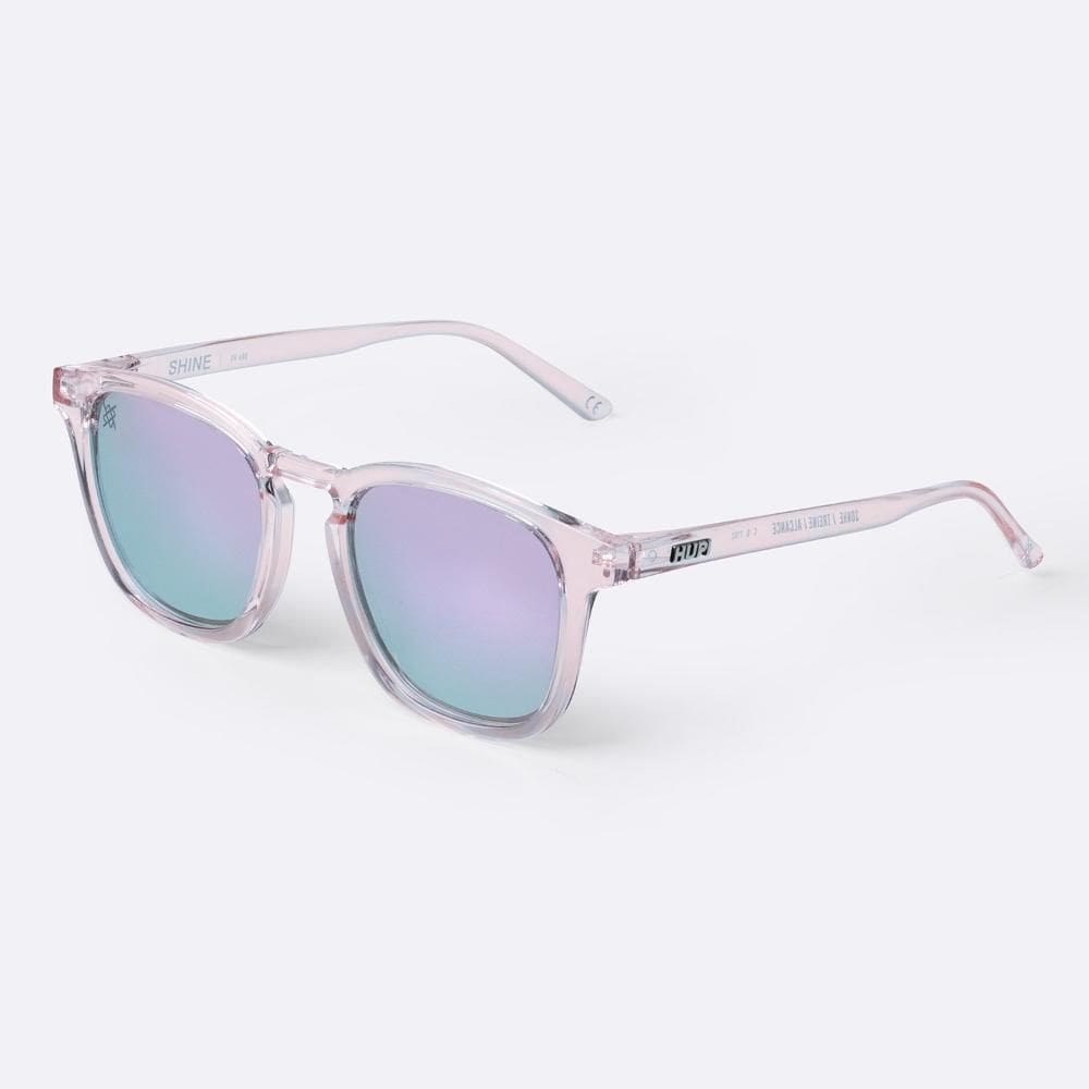 Óculos HUPI Shine Rosa Claro - Lente Rosa Espelhado