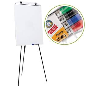 Flip Chart Quadro Branco 60x90cm Tripé Retrátil com 4 Marcadores