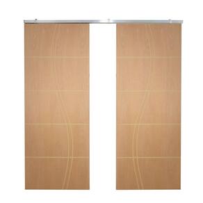 Porta Dupla De Correr P- Verniz Frisada Fs Duplo - 210x140