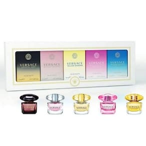 Mini conjunto de presentes femininos Perfume Versace Miniatures Collection, 5 peças