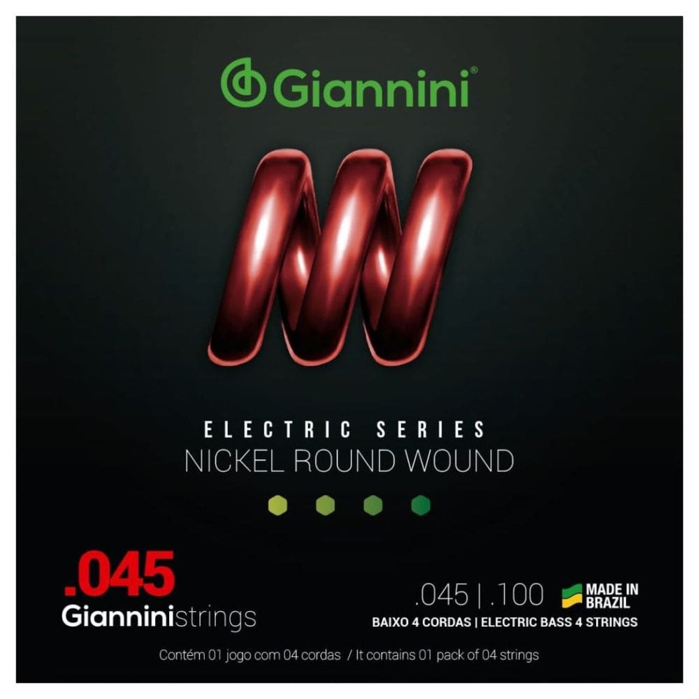Encordoamento Baixo Giannini Electric GEEBRS Nickel 4c 0.045”