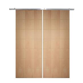 Porta Dupla De Correr P- Verniz Frisada F09 - 210x120