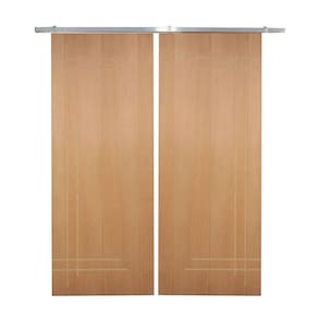 Porta Dupla De Correr P- Verniz Frisada F05 - 210x120