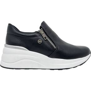 Tênis Feminino Slip On Flatform Casual Dia a Dia Passeio Trabalho Calce Fácil Via Marte 081-010