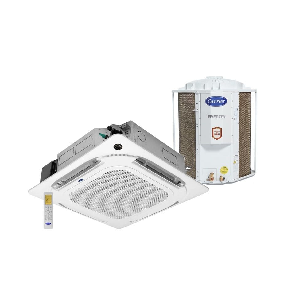 Ar Condicionado Split Inverter Cassete 4 Vias Carrier Connect 36000 BTU/h Frio Monofásico 38CCVE36515MC – 220 Volts