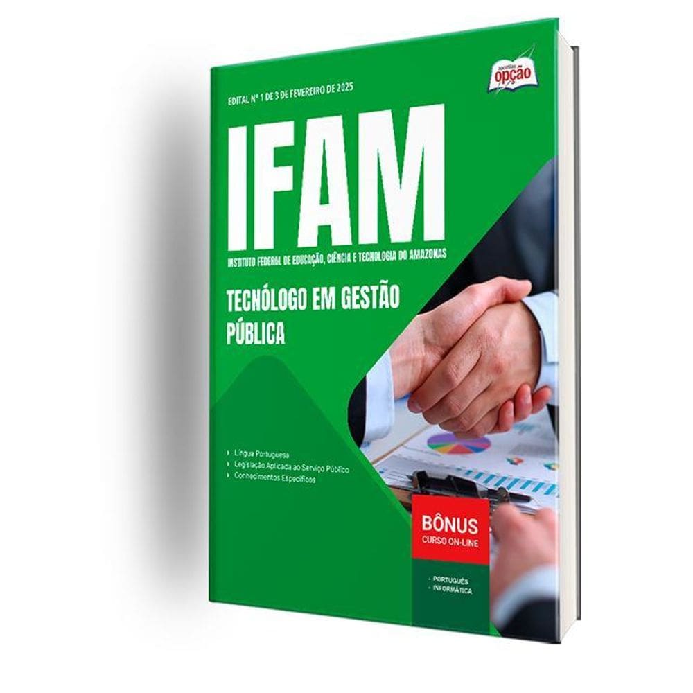 Apostila Ifam 2025 - Tecnólogo Em Gestão Pública