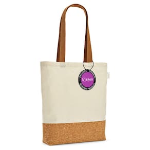 Sacola Média em Algodão Reciclado e Cortiça 38x40cm Iberia TopGet
