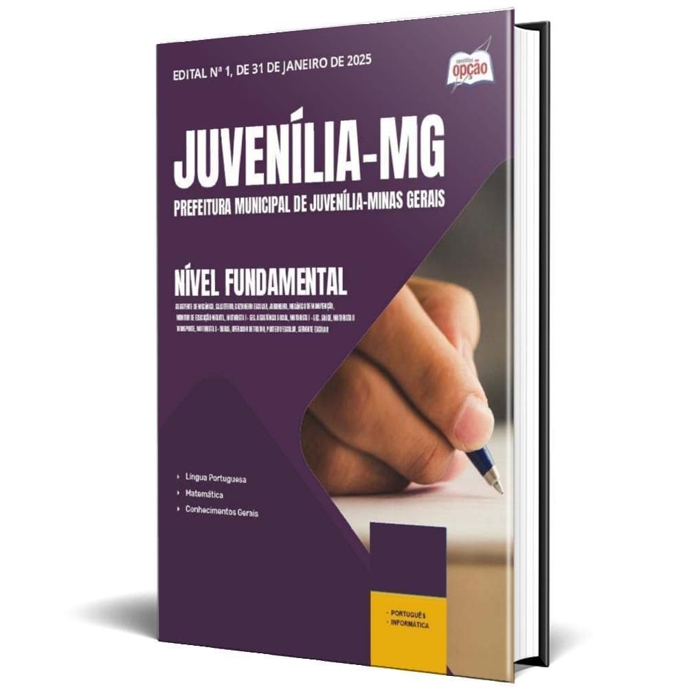 Apostila Prefeitura De Juvenília Mg 2025 - Nível Fundamental