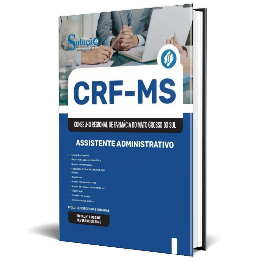 Apostila Crf Ms 2025 - Assistente Administrativo