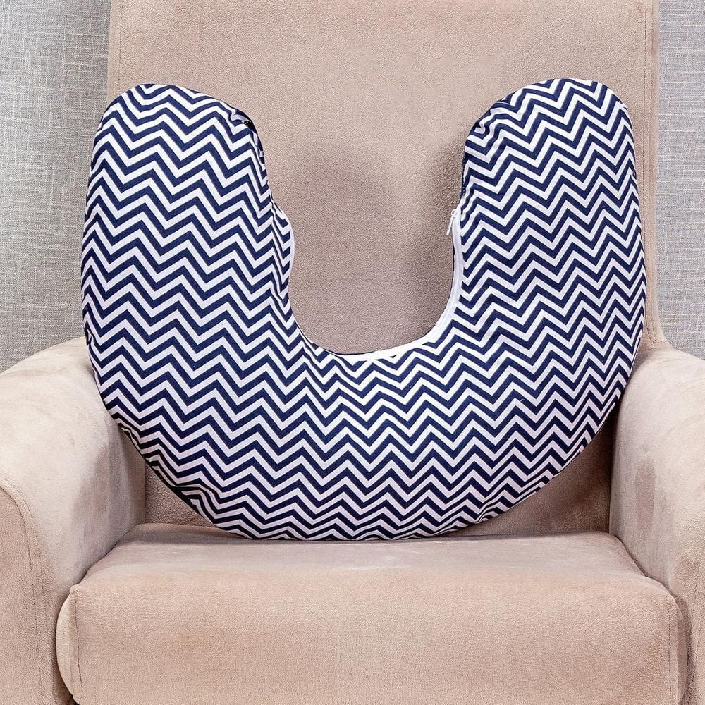 Almofada De Amamentar Chevron Marinho Menino