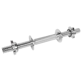 Barra Halter Para Anilha Lion Maciça Cromada 40cm Rosca Rápida