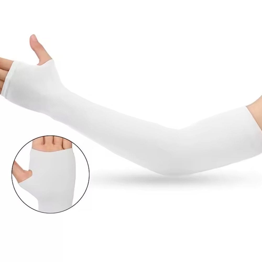 Manguito Térmico Compressão Gold Sports Dedos Dry Proteção UV+50 2 pçs