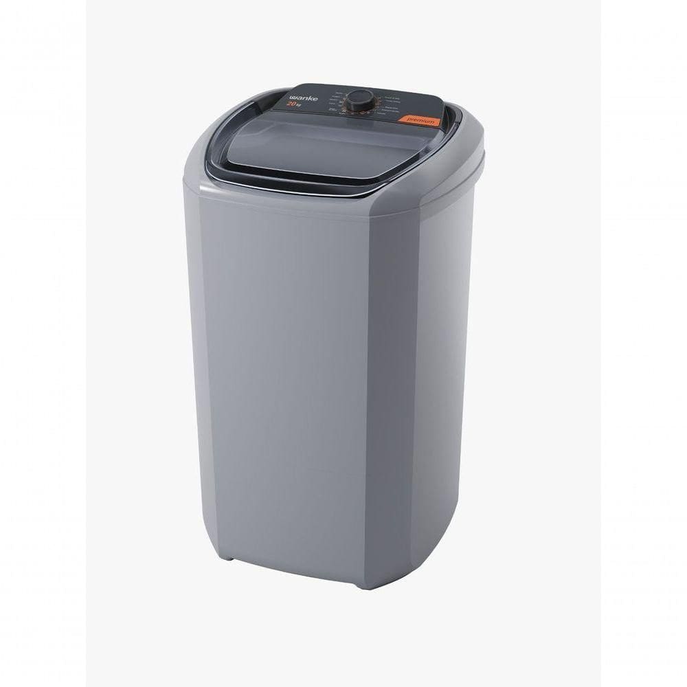 Lavadora De Roupas Semiautomática Premium 20 Kg Silver Wanke 127V
