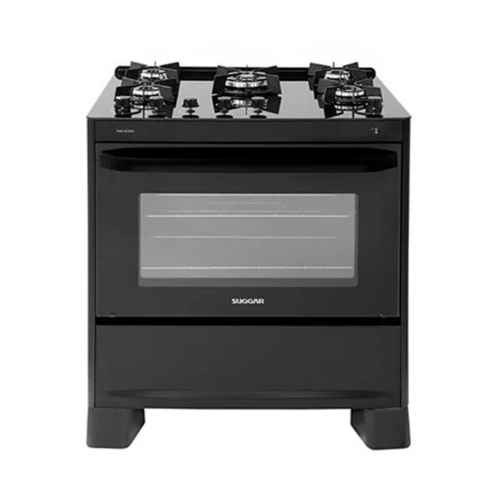 Fogão De Piso FGVMTG511PT Master Grill 5 Bocas Suggar Preto 127V