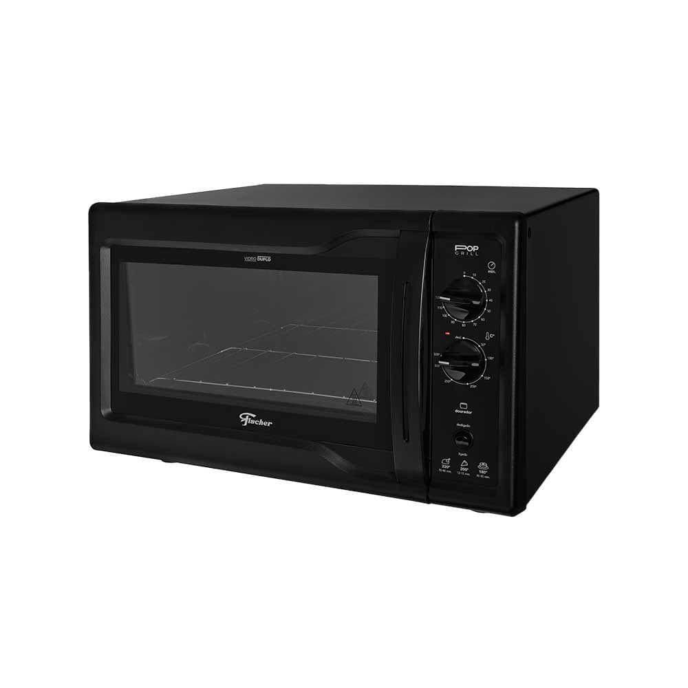 Forno Elétrico 44 Litros Fischer Pop Grill Bancada Black 110V