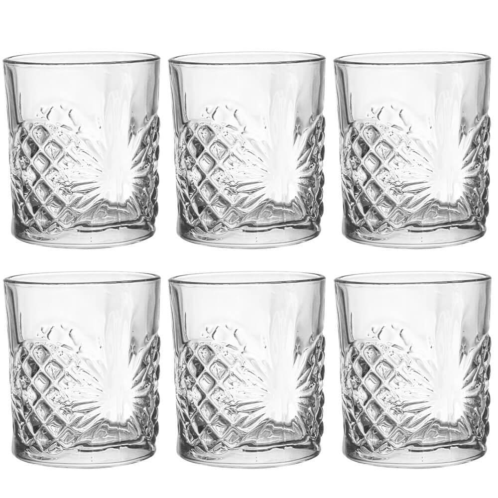 Jogo de Copos de Vidro De Whisky Rozana Transparente 310ml 6 peças - Casambiente