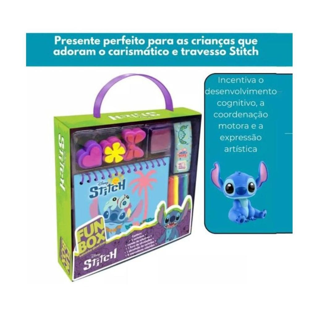 Livro De Atividades Stitch + Acessórios Divertidos