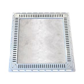Tampa Casa Máquina Piscina Rebaixada Simples Grelha 80X80 B2