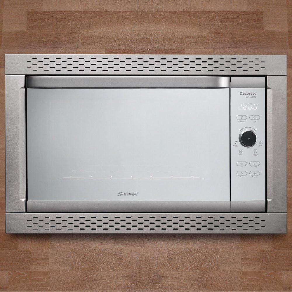 Forno Elétrico De Embutir Digital Mueller Decorato Gourmet Inox 44L 110V