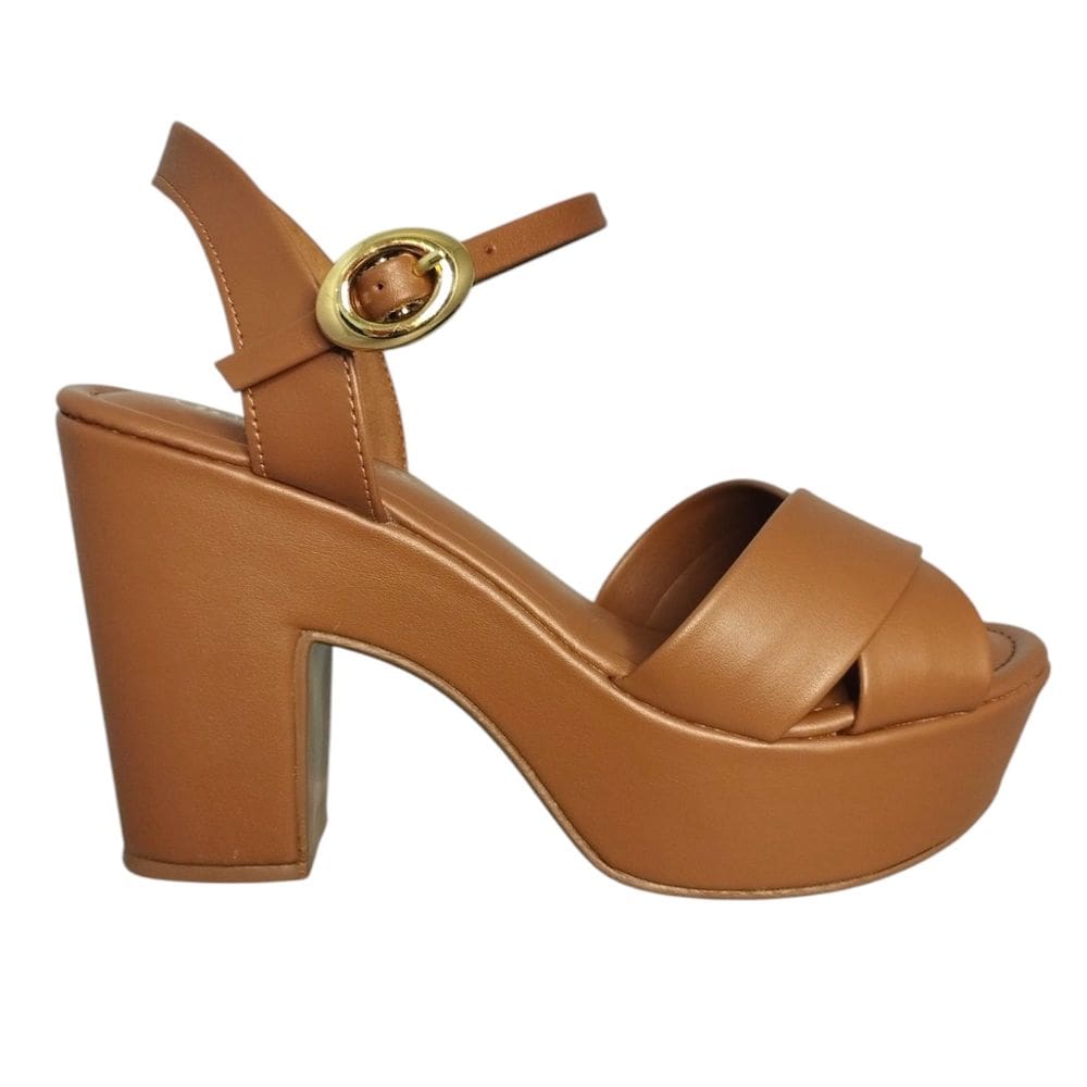 Sandália Feminina Bebece Meia Pata Tiras Em X Napa T5118-162