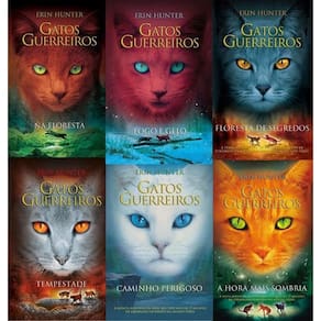 Kit 6 Livros Gatos Guerreiros Erin Hunter