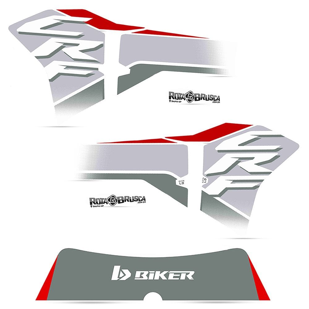 Adesivo Take Kit Plástico Biker My25 Crf 230 2008 a 2021