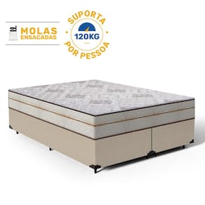 Cama Box com Colchão de Molas Ensacadas Luxury Queen 158cm