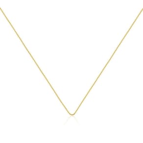 Corrente Feminina Veneziana Banhada Ouro 35cm C/5cm Extensor