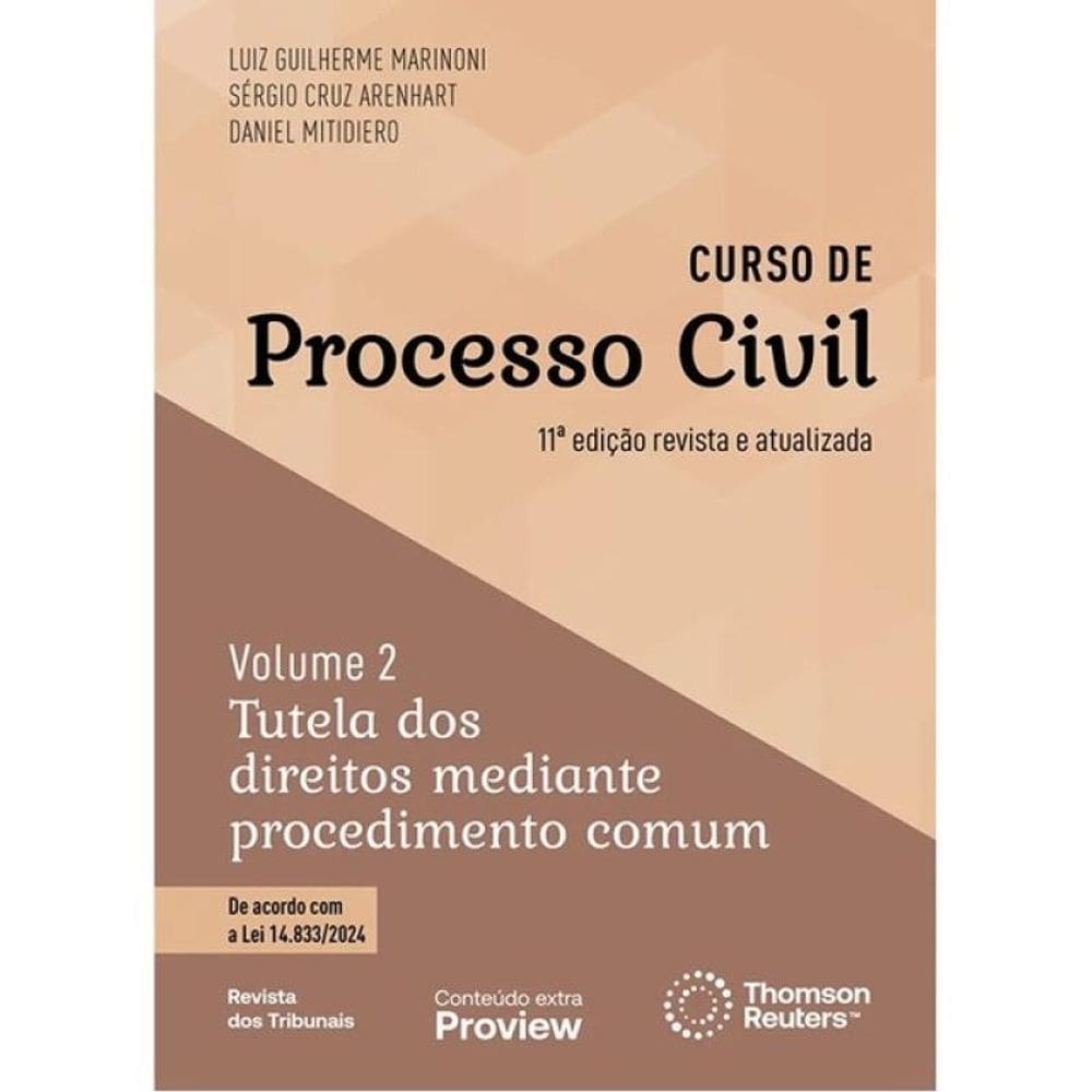 Curso De Processo Civil - 2025 - Vol. 2