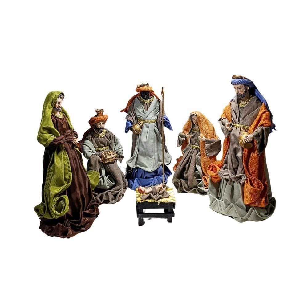 Presépio De Natal Plus Rústico Color 6 Peças Magizi