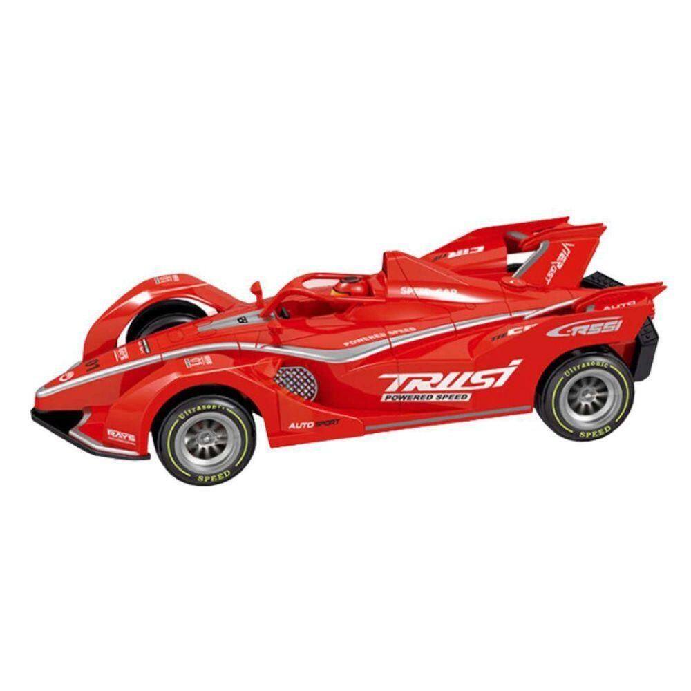 Carrinho De Controle Remoto Grand Prix F1 Com 7 Funções Solta Fumaça Com Luzes Recarregável