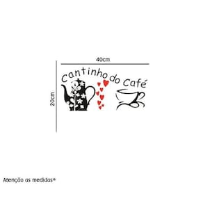 Adesivo De Parede Cantinho Do Café - Mod01