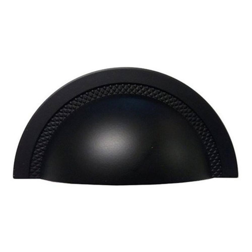 Puxador Shell 48mm Preto Fosco Zen Design