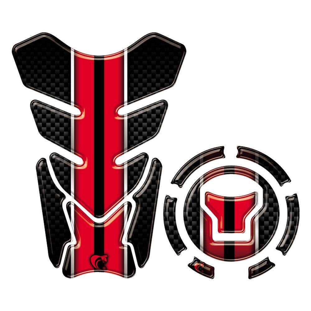 Kit Protetor Tanque Adesivo Moto Honda Acima 2018 Vermelho