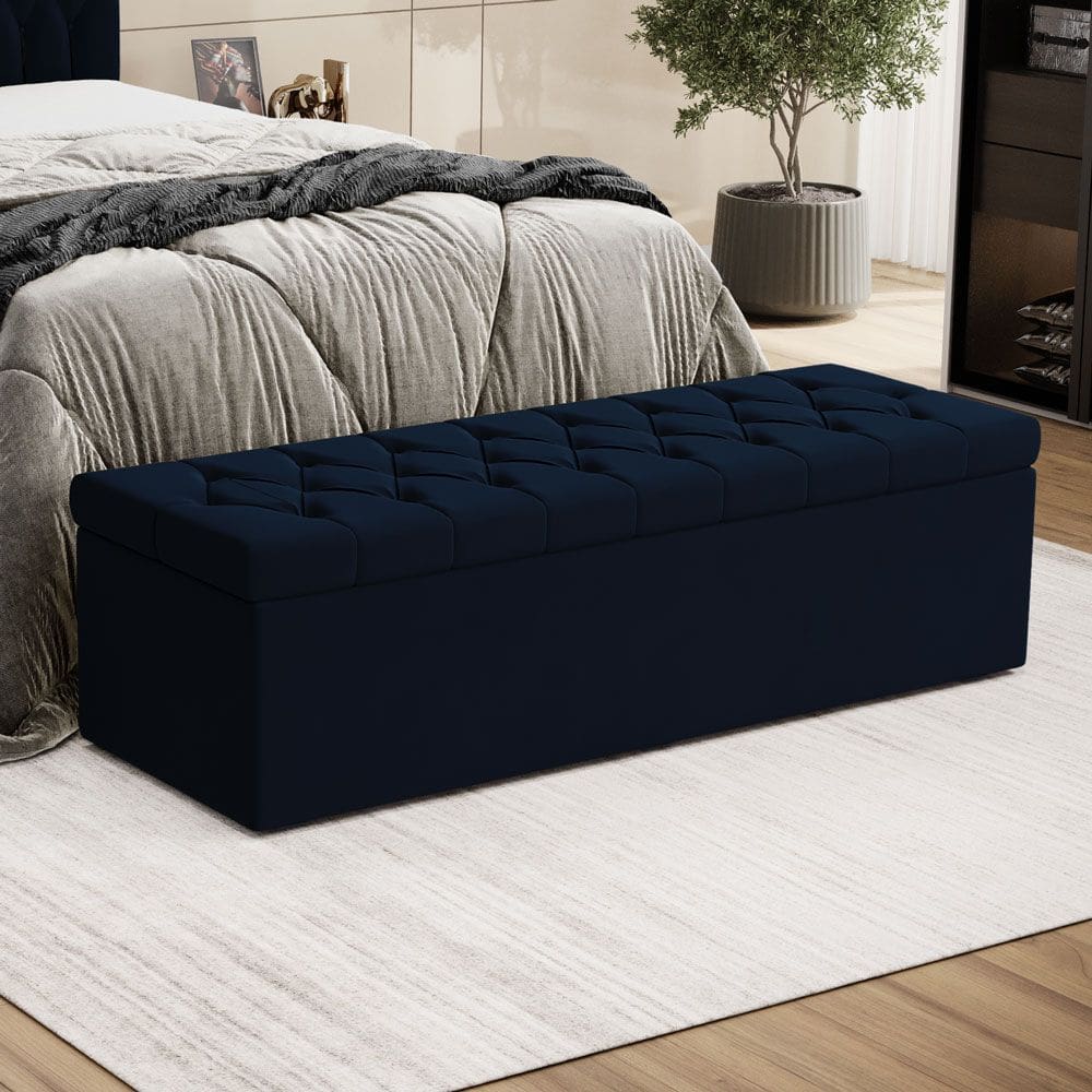 Calçadeira para Cama King Sagitarius 195 Tecido Sued