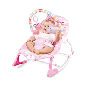 Cadeira de Bebê de Descanso e Balanço Vibratória Musical Happy Rino Confortável e Seguro para Recém-Nascidos e Crianças
