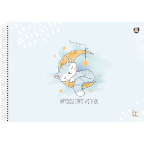 Caderno Desenho 60 Folhas So Cute Animativa 3616