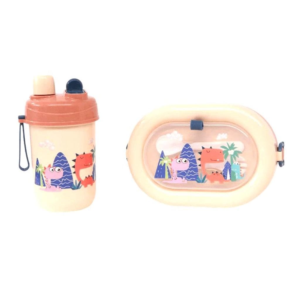 Kit Infantil Marmita/Talheres/Squeeze 2446827 Rose - Quanhe