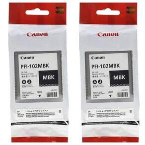Tanque de tinta Canon PFI-102MBK Pigment Matte Black 130mL
